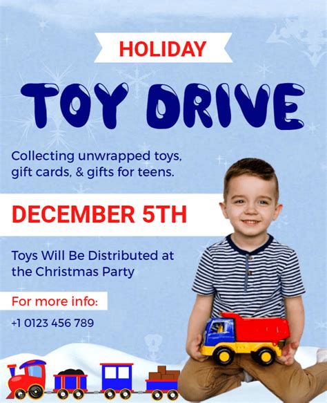 Customizing Toy Drive Flyer