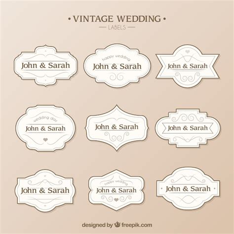 Customizing Wedding Label Templates