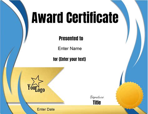 Customizing Your Free Certificate Template