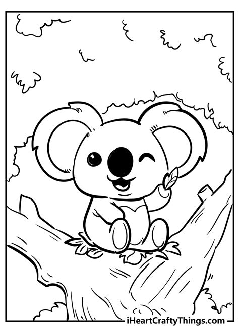 Cute animal coloring pages printable for kids