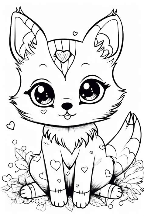 Cute animal coloring pages printable for school-age kids