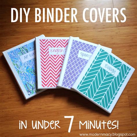 Cute Binder Covers DIY