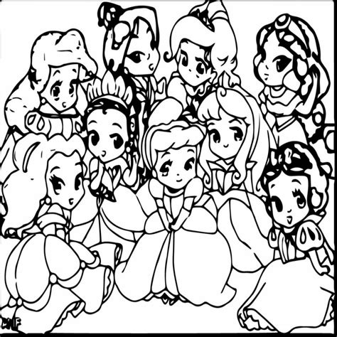 Cute Disney Princess Coloring Pages