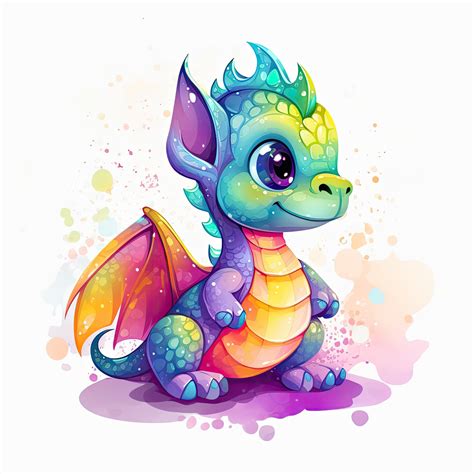 Cute dragons coloring page