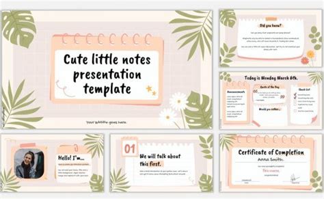 Example of a cute slide show template