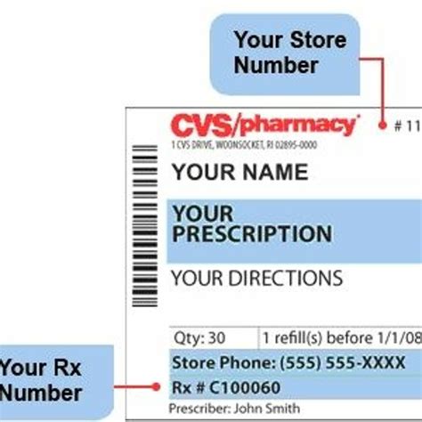 CVS Label Template Example