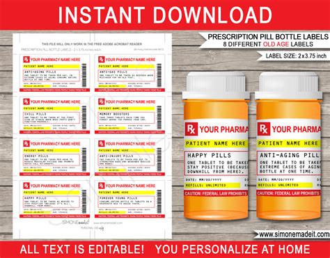 CVS Label Template Example