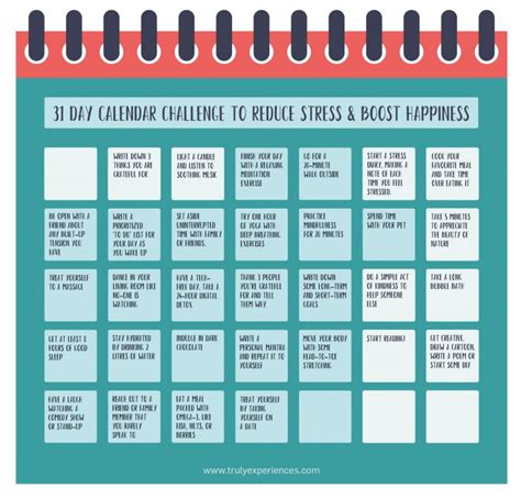 Daily Calendars for Stress Reduction