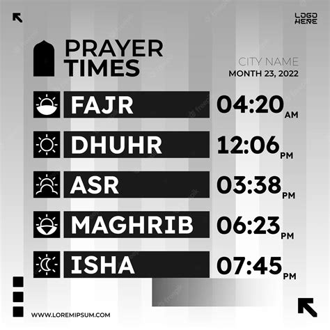 Daily Prayer Timings