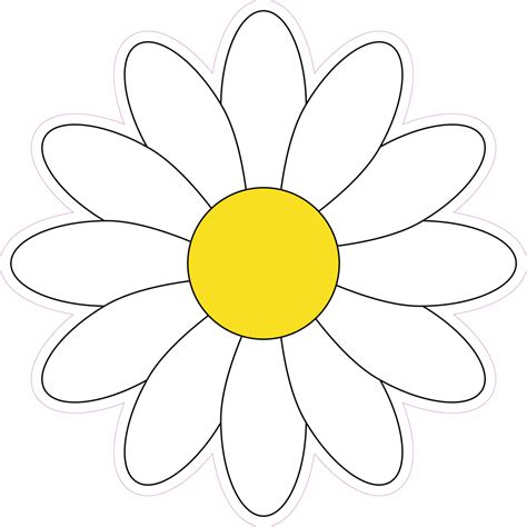 Daisy templates for crafting and design