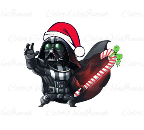 Darth Vader as Santa Claus Coloring Page