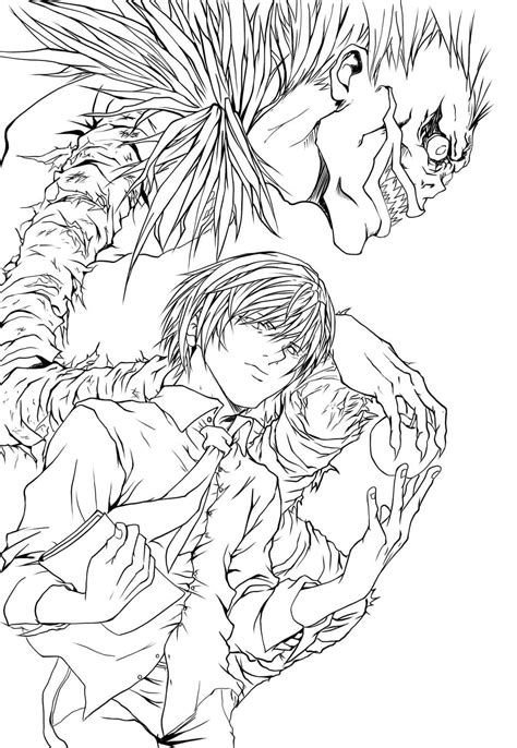 Death note coloring pages