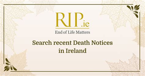 Death Notices Today