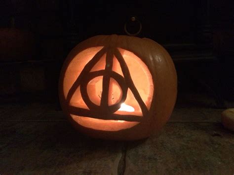 Deathly Hallows Pumpkin Template