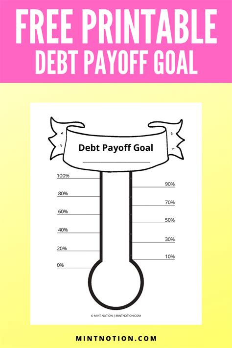 Debt Free Charts Printables