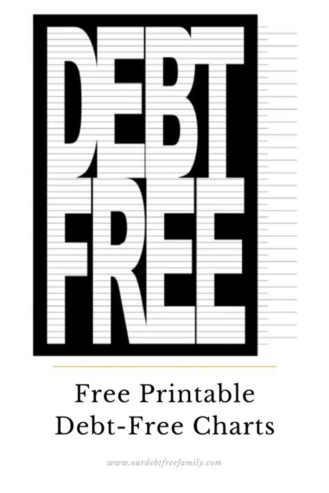 Debt Free Charts Templates