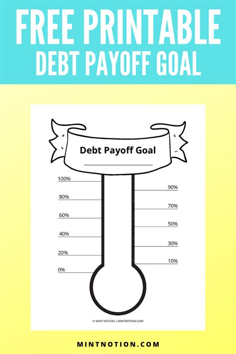 Debt Payoff Tracker Printable Example