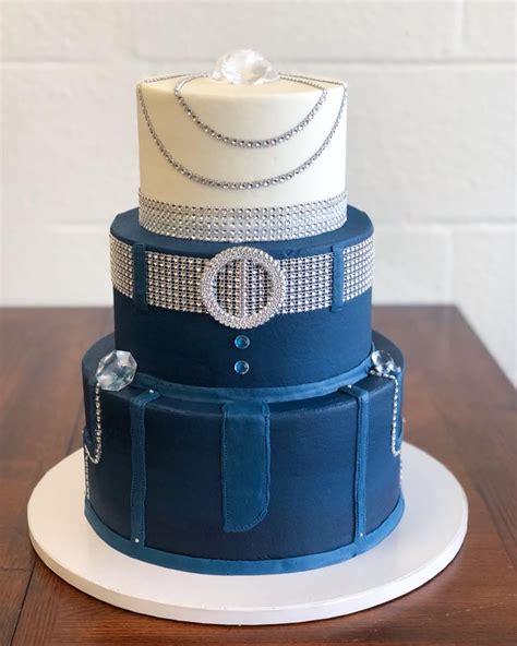 Denim and Diamonds Cake Inspiration