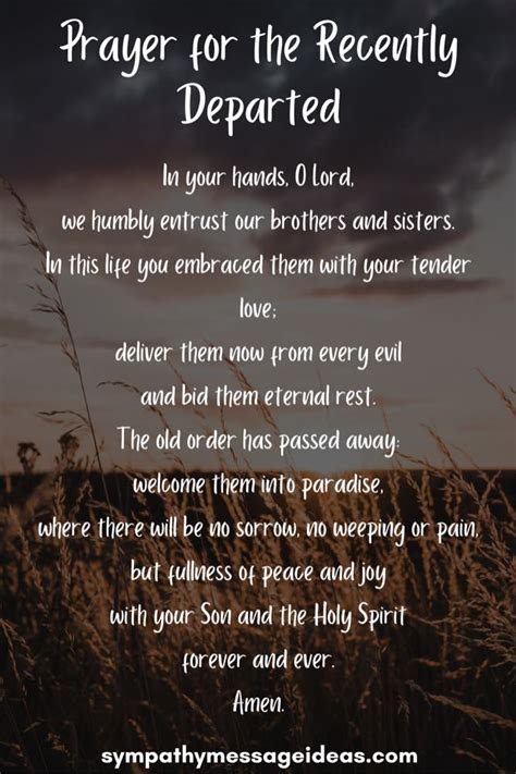 Departed Souls Prayer