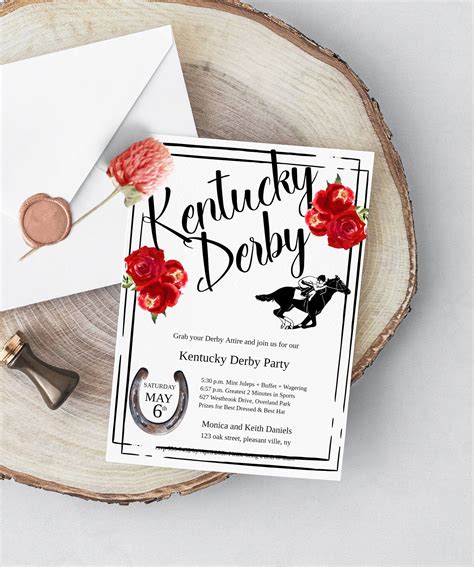 Derby Day Invitation Template