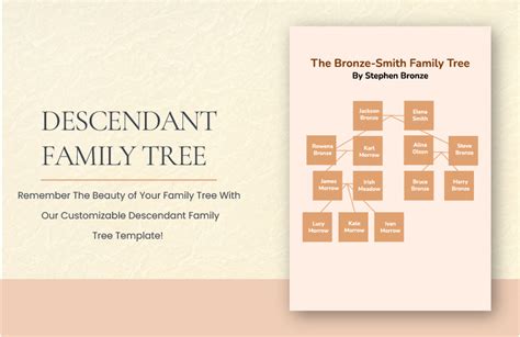 Descendant Tree Template