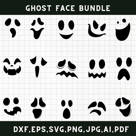 Design and Customization of Ghost Face Templates