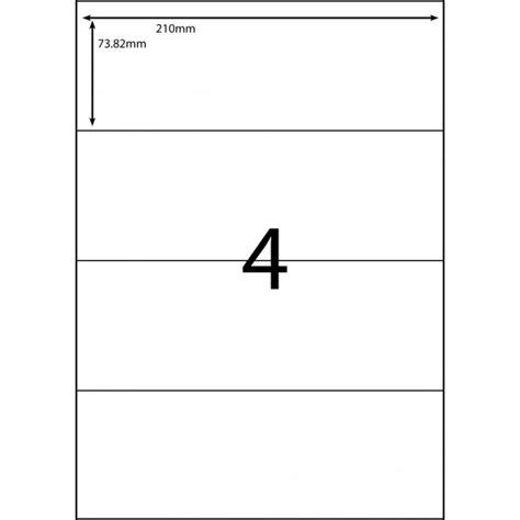 design options for 4 label templates per sheet