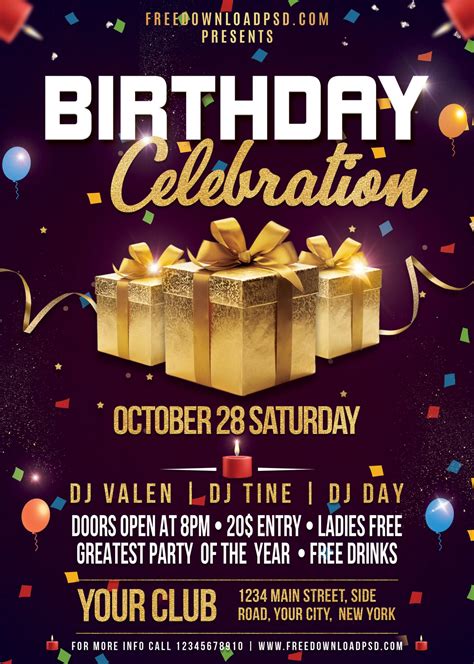 Designing Birthday Flyer