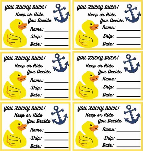 Designing Cruise Duck Tags