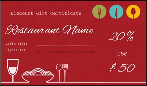 Designing Dinner Certificates