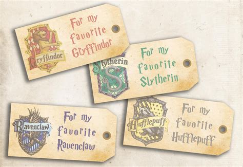 Designing Harry Potter tags