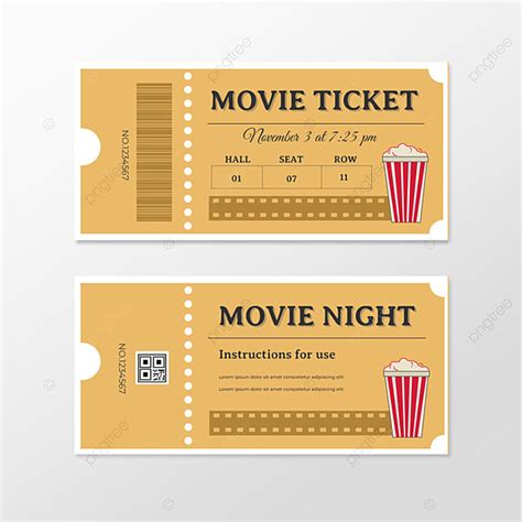 Designing movie ticket template