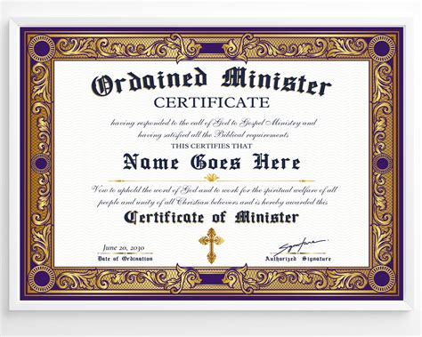 Designing Ordination Certificates