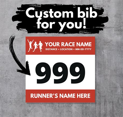 Designing race bib template