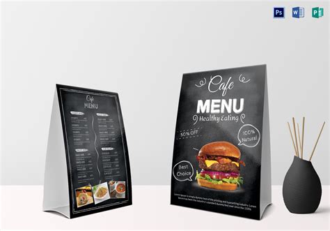 Description of Designing Table Tent Menus