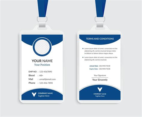 Designing Vertical ID Templates