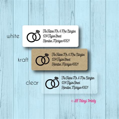 Designing wedding address labels