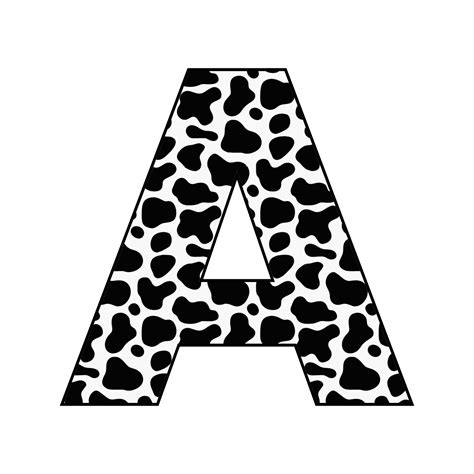 Designing with Cow Print Letters