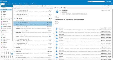 Desktop email applications