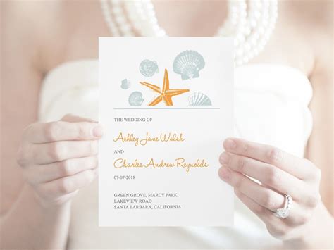 Destination Wedding Program Templates