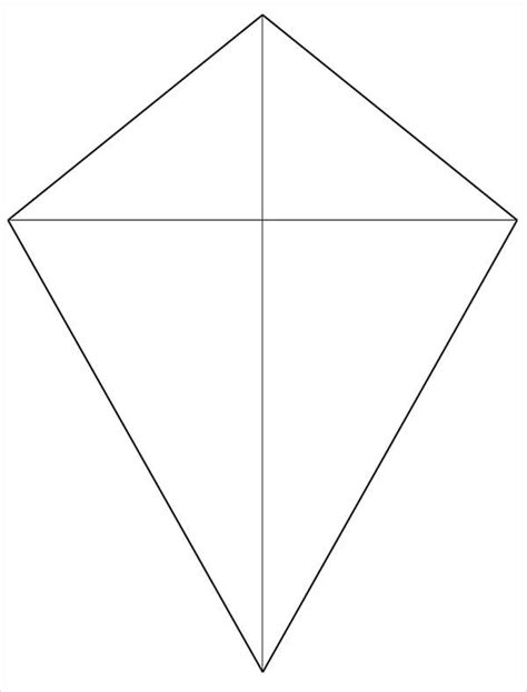 Diamond kite template