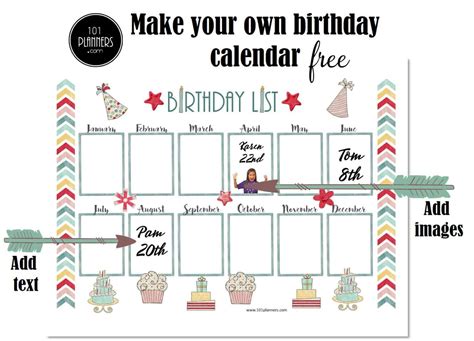 Digital Birthday Calendar