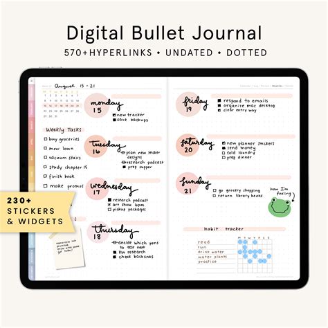 Digital Bullet Journal Example