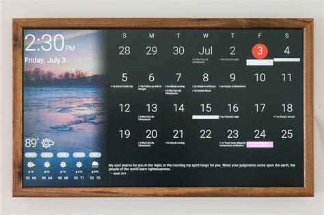 Digital Calendars for Date Saving