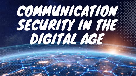 Description of Digital Communication Security