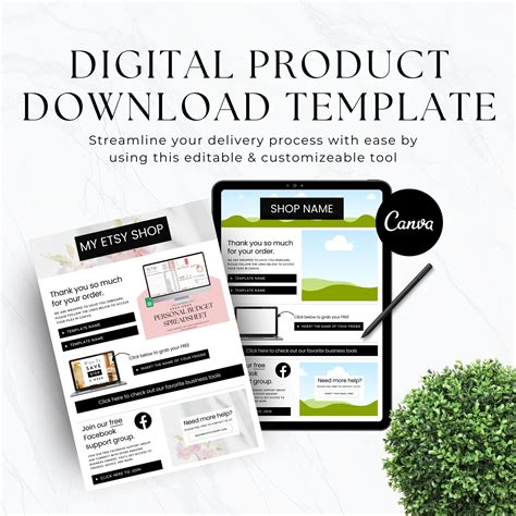 Digital Download Template