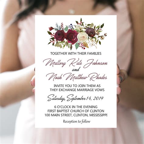 Digital invitation example