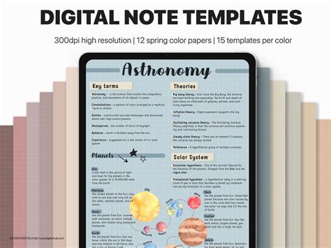 Digital Note-taking Templates