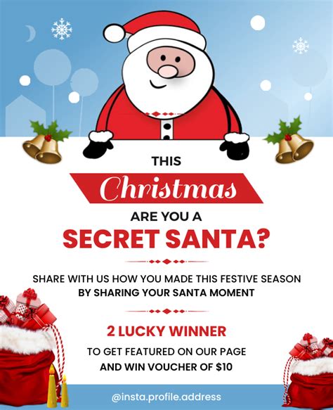 Digital Secret Santa List Template