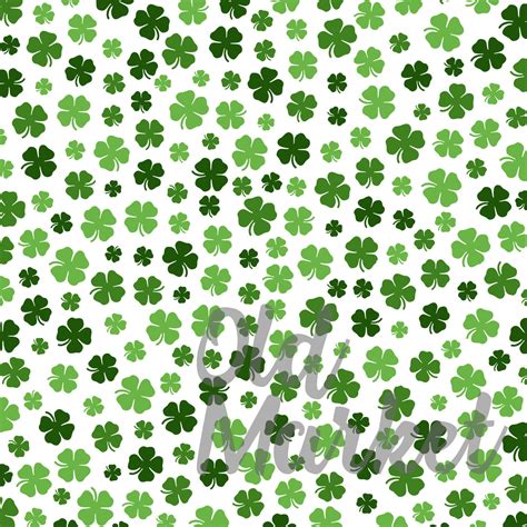 Digital shamrock templates for social media